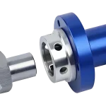 High speed rotating joint with cold release inside the spindle