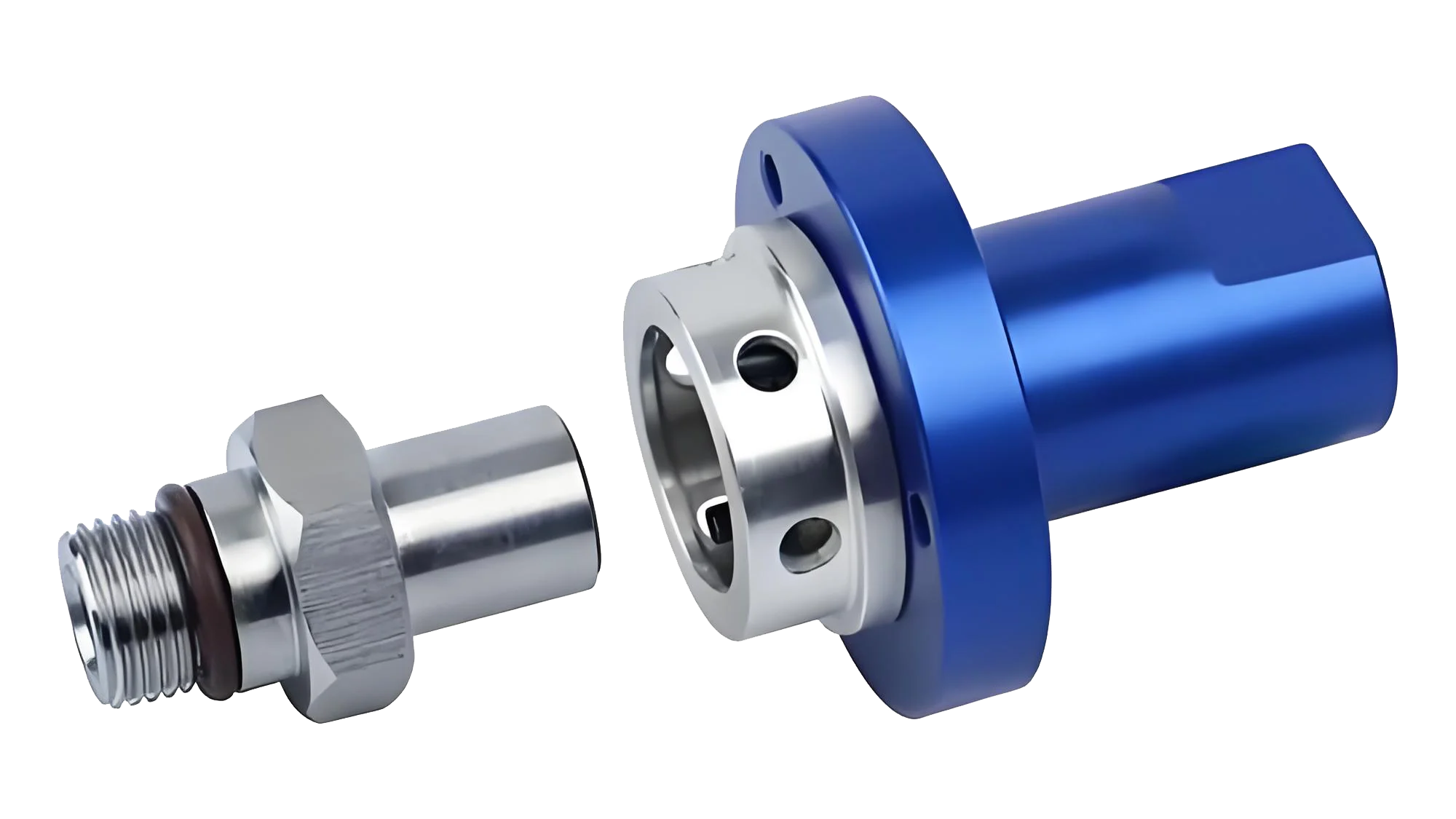 High speed rotating joint with cold release inside the spindle
