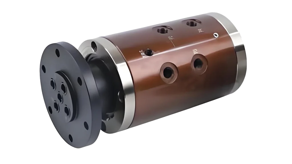 Machine tool fixture flange connection high-temperature rotary joint