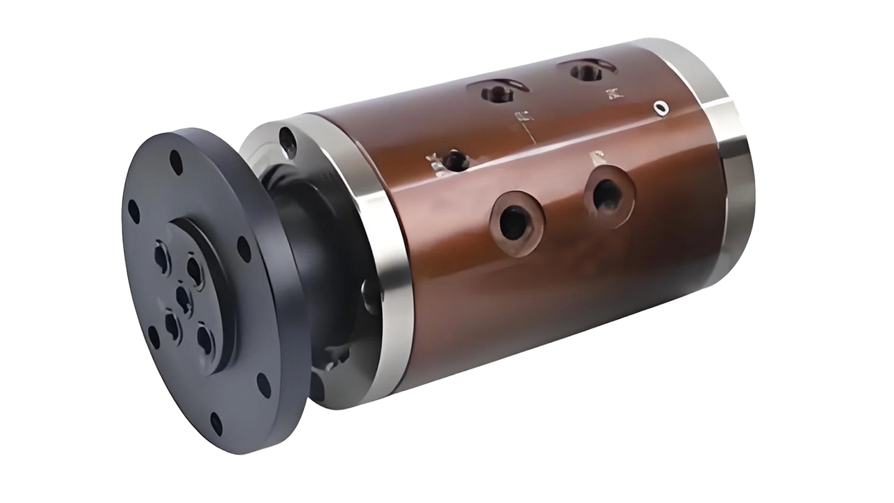 Machine tool fixture flange connection high-temperature rotary joint