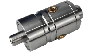 Right angle straight through high-speed rotary joints