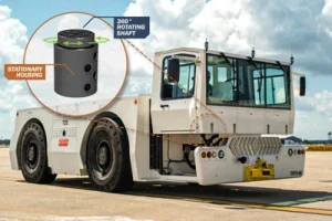 Application of rotary joints in the rear trolley of machine tools