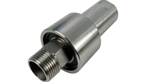 Reverse wire rotary joint of pipe reel